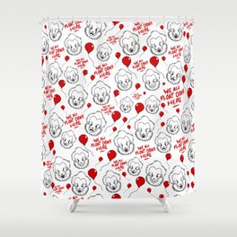 Pennywise The Cute Clown Shower Curtain