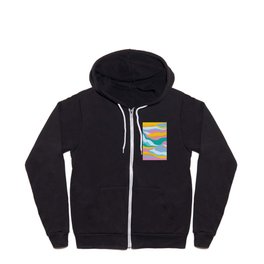 Dreamy Landscape / Colorful Abstraction Zip Hoodie