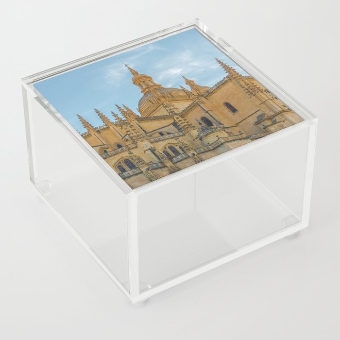 Spain Photography - The Historical Cathedral In Segovia Acrylic Box