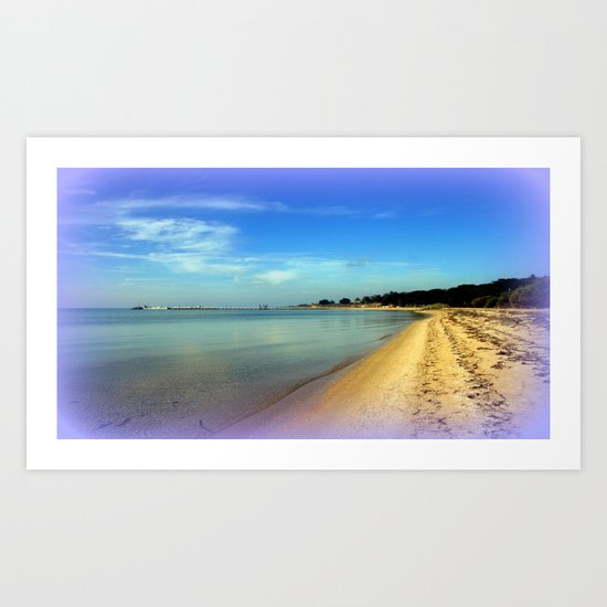 On the Beach Art Print