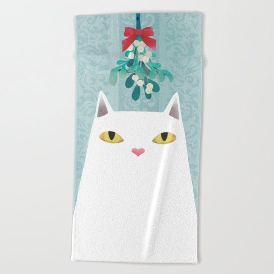 Mistletoe? Beach Towel