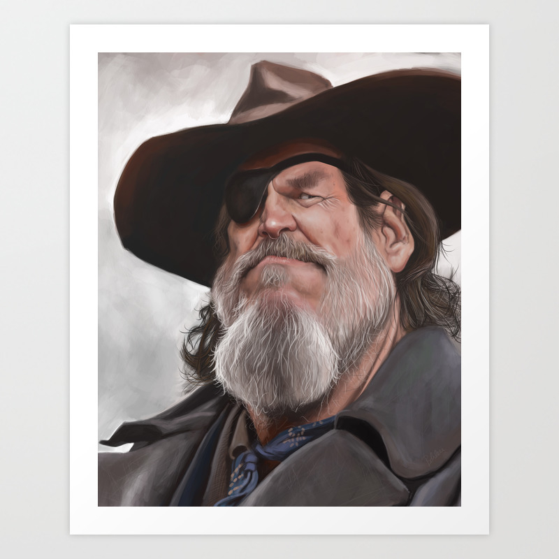 Jeff Bridges True Grit Art Print By Nbohlen Society6