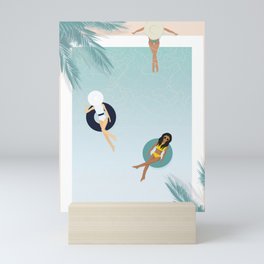 Summer Pool Day with friends Mini Art Print