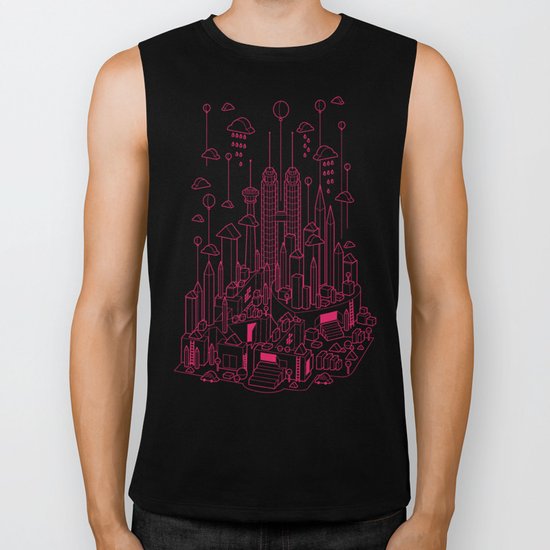 Kuala Lumpur (Red ver.) Biker Tank