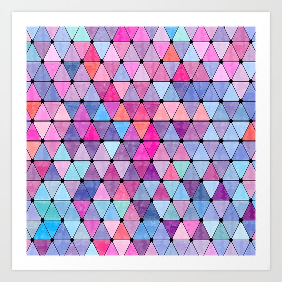 Lovely geometric Pattern VIV Art Print