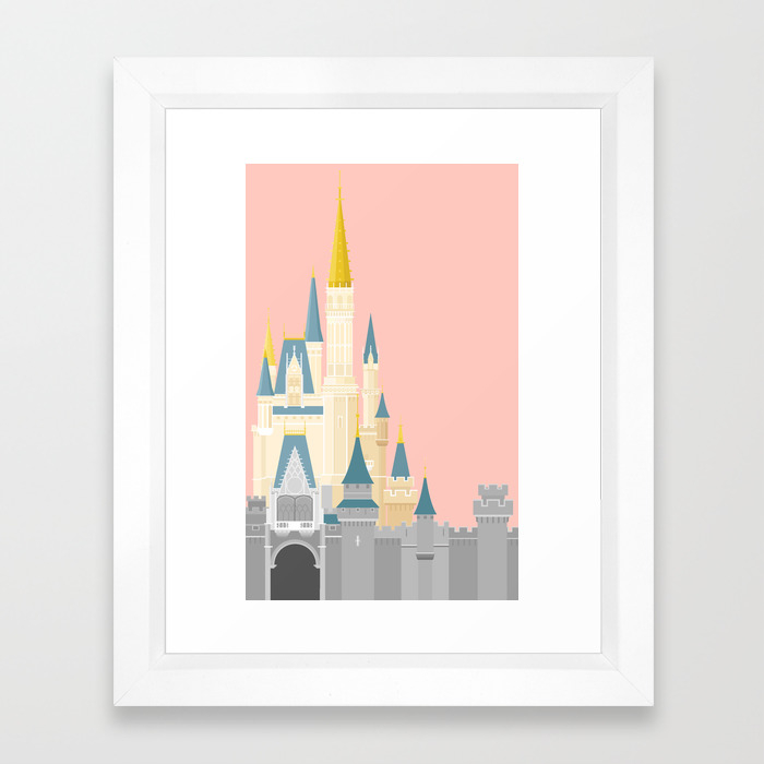 Cinderella Castle Framed Art Print By Stevencoward Society6