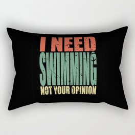 Swimming Saying funny Rectangular Pillow