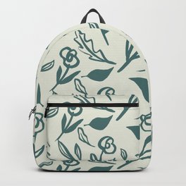 Artistic painted simple simple one colour flowers pattern Backpack | Artisticflowers, Simplepattern, Illustration, Oil, Retro, Womandesign, Acrylic, Blueflowers, Floral, Pop Art 