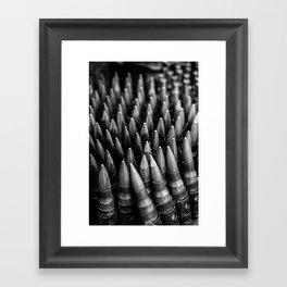 Rounds for Rounds Black and White Framed Art Print