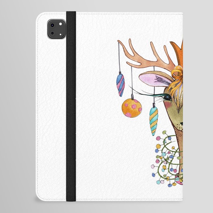 Fashion Christmas Deer 2 iPad Folio Case