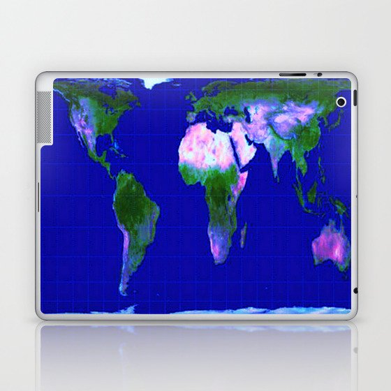 World Map : Gall Peters Laptop & iPad Skin