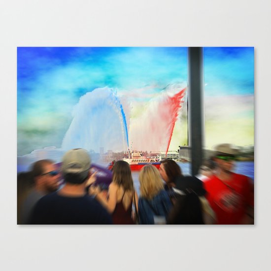 Fire Boat Canvas Print