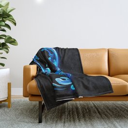 Infinity of Cold Water Throw Blanket