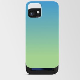 Blue and Green Gradient iPhone Card Case