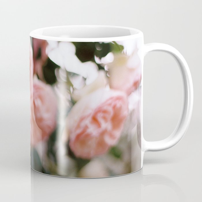 French Pink Garden Roses Coffee Mug