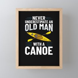 Canoeing Paddle Kayak Canoe Boat Kayaking Framed Mini Art Print