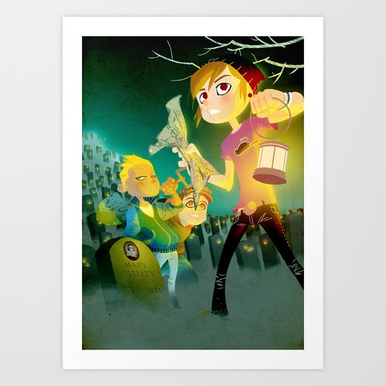 The Secret of Mary Shelley Art Print