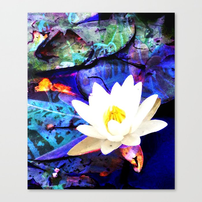 Electrifying Lotus Canvas Print
