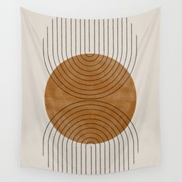 Perfect Touch  Mid Century Modern Wall Tapestry