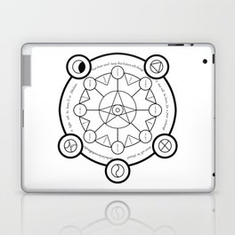 Witch Casting Spell (Lucky Seven) Laptop & iPad Skin
