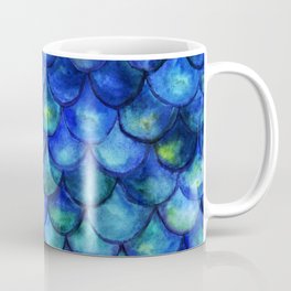 Blue Watercolor Mermaid Coffee Mug