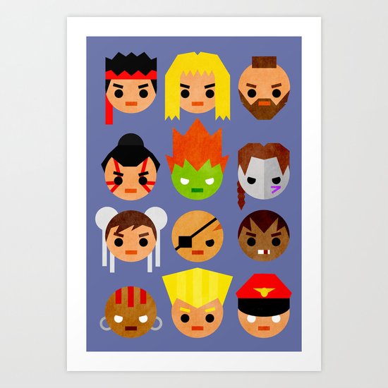 Street Fighter 2 Mini Art Print