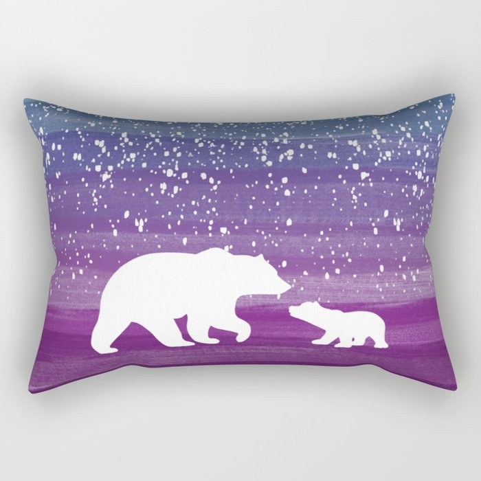Bears from the Purple Dream Rectangular Pillow