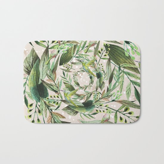 Nature in circles Bath Mat