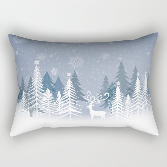 Lonely Winter Rectangular Pillow