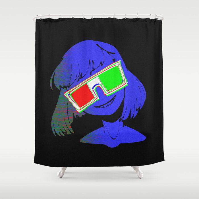 RGB 3D Vision Shower Curtain