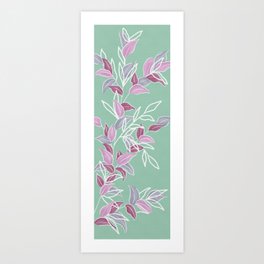 simple leafy design Art Print