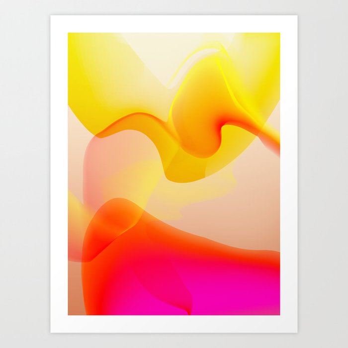 gradient design abstract Art Print