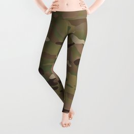 Military Woodland Camouflage Pattern Leggings