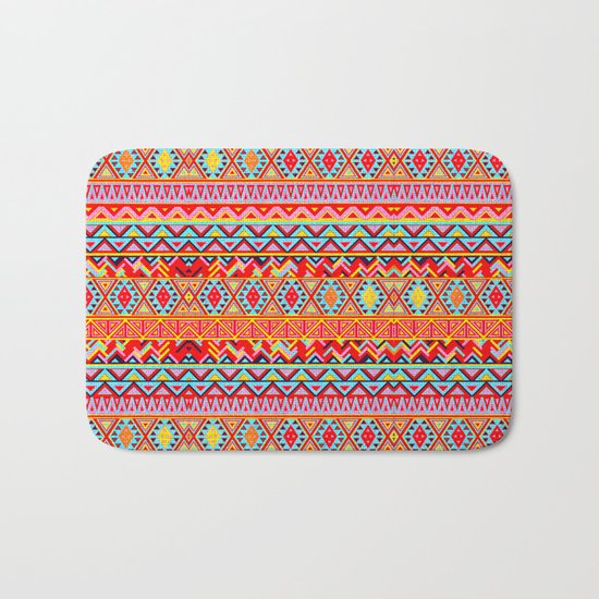 India Style Pattern (Multicolor) Bath Mat
