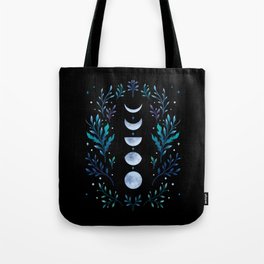 Moonlight Garden - Blue Tote Bag