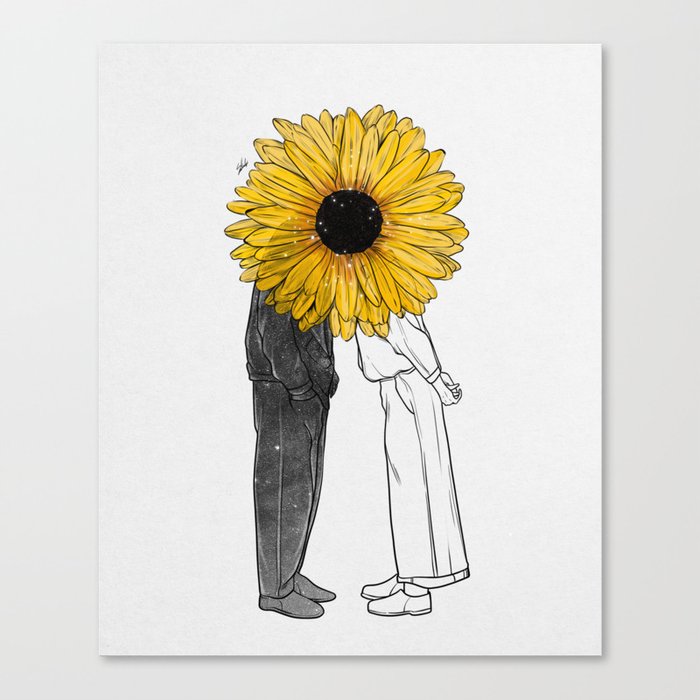 Sunflower love. Canvas Print