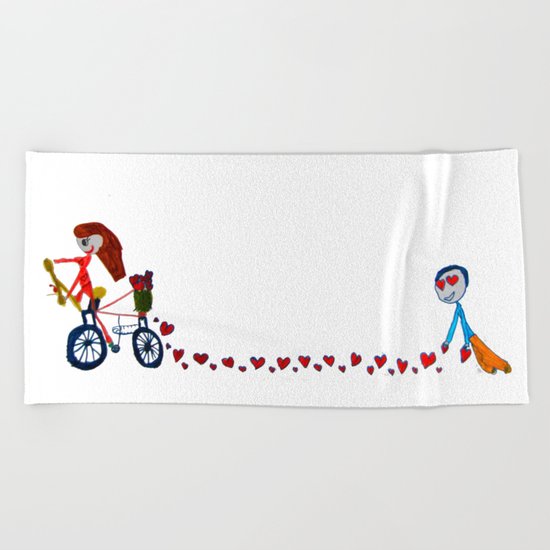 I'm in love | Be my Valentine | Kids Painting Beach Towel