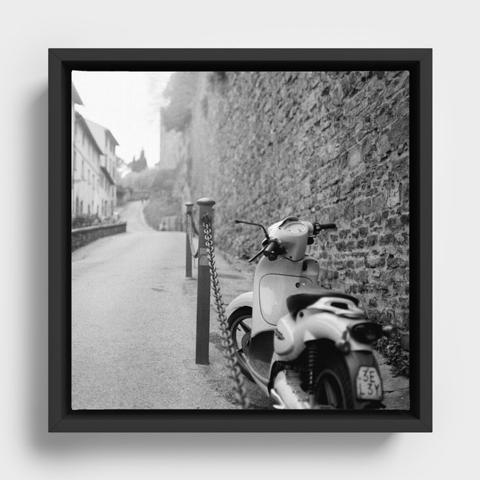 Italy: Vespa I Framed Canvas