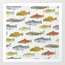 Lake Fishies Art Print