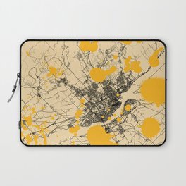 Canada, Quebec - artistic map Laptop Sleeve