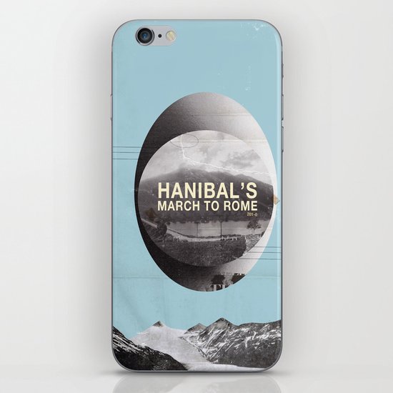Hanibal's march to rome - http://matthewbillington.com iPhone Skin