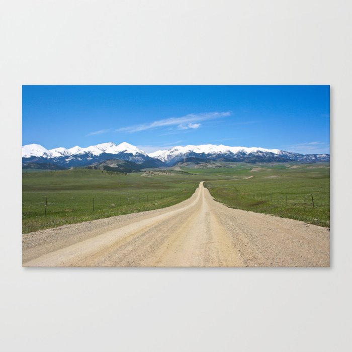 Old Country Road Canvas Print