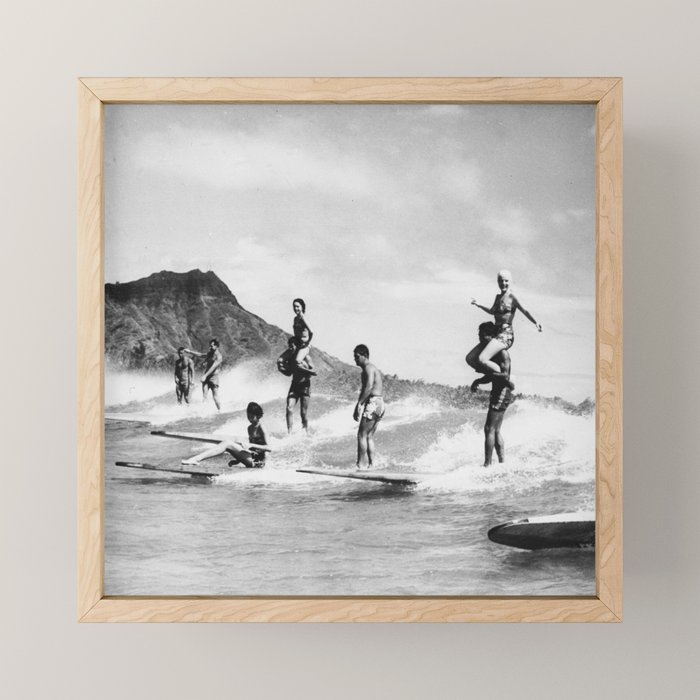 Society6 ケース Hawaii Surf Life by Alisha KP Vintage Hawaii Tandem Surfing Art Print by Vintage Surf