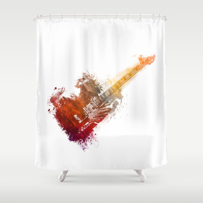 Bass Guitar Shower Curtain By Jbjart Society6