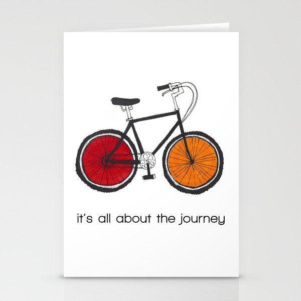 it's all about the journey Stationery Cards
