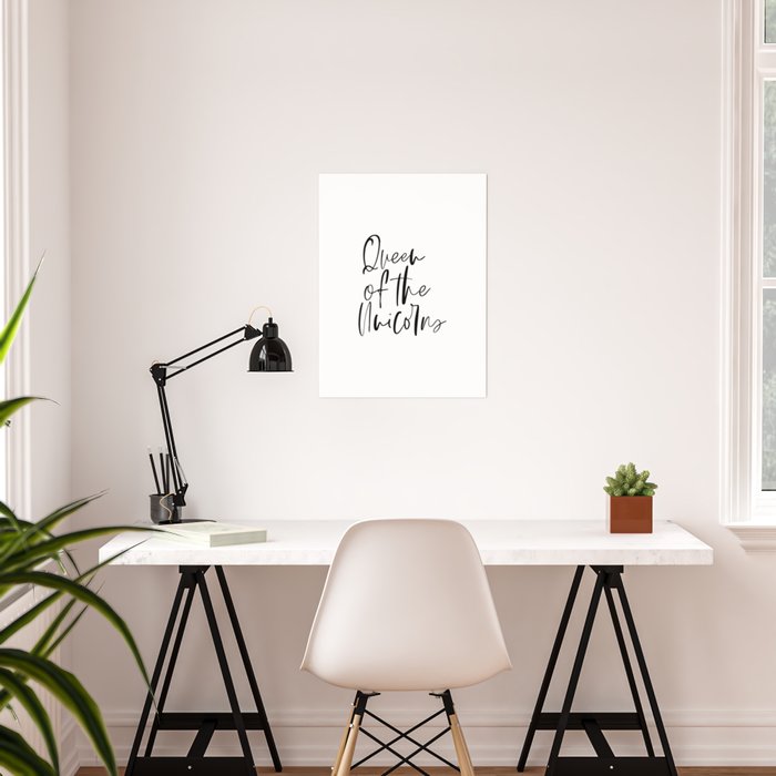 Queen Of The Unicorns Kids Room Decor Girls Room Decor