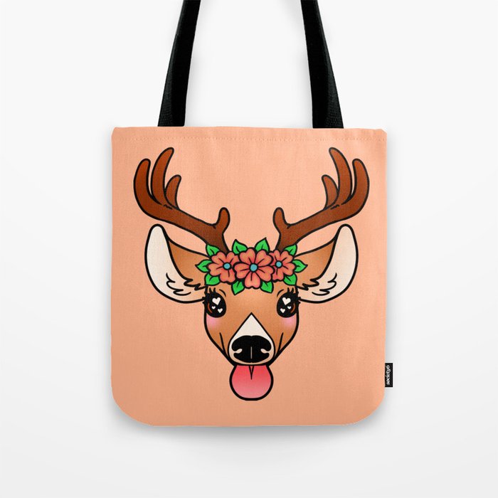 Spring Deer Tote Bag