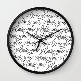 I Love You x Infinity Wall Clock