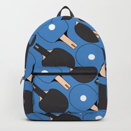 Blue Ping Pong / Table Tennis Pattern Backpack