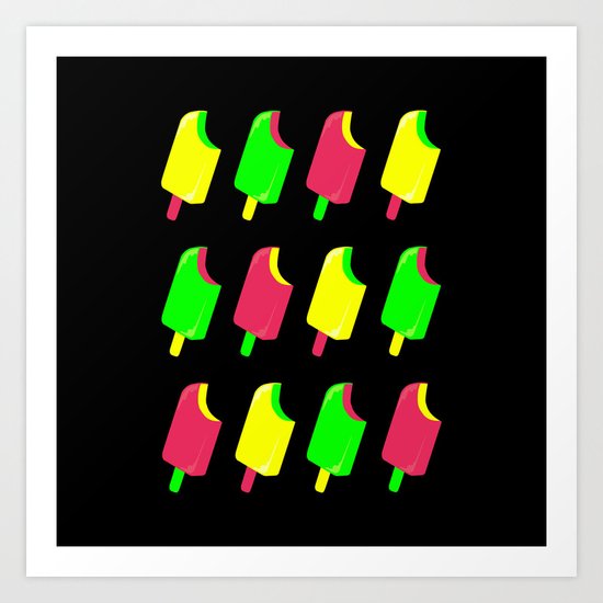 Popsicles Art Print